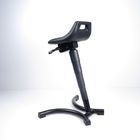 Anti Static Standing Desk Stool Fixed Foot Support Tekstur Bubbling PU Hitam pemasok